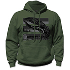 SAFETY SHIRTZ SEATTLE REBORN STEALTH SAFETY HOODIE - MILITARY GREEN