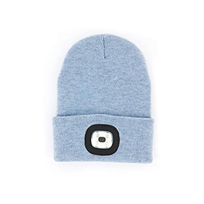 RECHARGEABLE LED BEANIE - BLUE