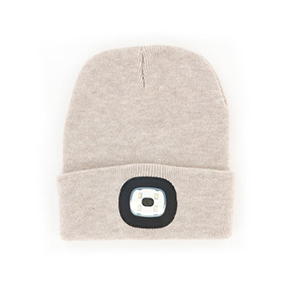 RECHRGEABLE LED BEANIE - OAT