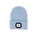 RECHARGEABLE LED BEANIE - BLUE