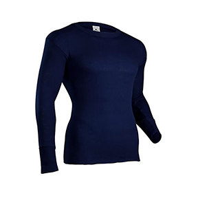 INDERA MILLS POLYPROPYLENE PERFORMANCE RIB KNIT CREW - NAVY