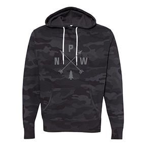 SHIRTS NW PNW ARROW HOODIE - BLACK CAMO