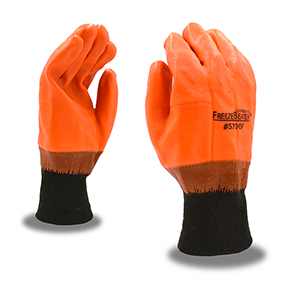 CORDOVA FREEZE BEATER FOAM LINED KNIT WRIST PVC GLOVE - ORANGE