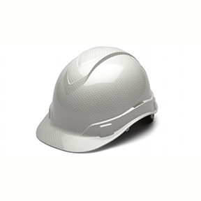 PYRAMEX RIDGELINE HARD HAT - SHINY WHITE GRAPHITE