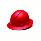 PYRAMEX RIDGELINE FULL BRIM HARD HAT - MATTE RED GRAPHITE
