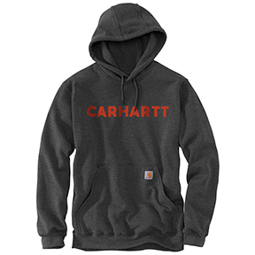 CARHARTT LOOSE FIT MIDWEIGHT LOGO GRAPHIC SWEATSHIRT - CARBON HEATHER