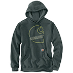 CARHARTT LOOSE FIT MIDWEIGHT GRAPHIC SWEATSHIRT - ELM HEATHER
