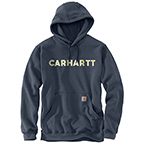 CARHARTT LOOSE FIT MIDWEIGHT LOGO GRAPHIC SWEATSHIRT - BLUESTONE