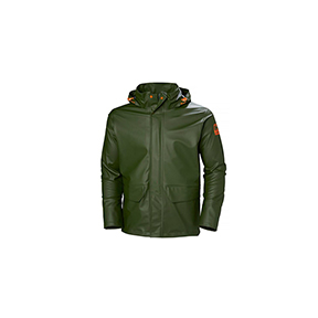 HELLY HANSEN GALE RAIN JACKET- ARMY GREEN