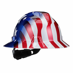 AMERICAN FREEDOM SERIES V-GARD FULL BRIM HARD HAT