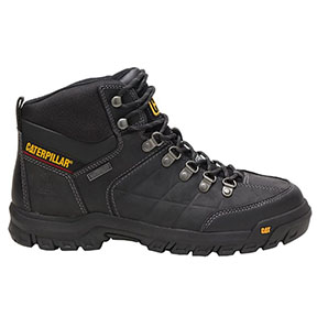 CATERPILLAR THRESHOLD MEN'S BLACK WATERPROOF STEEL TOE BOOTS