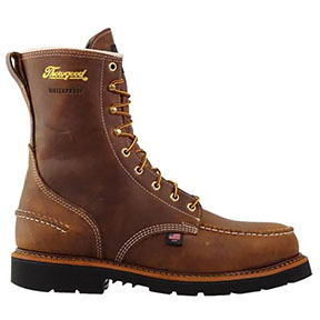 THOROGOOD WATERPROOF STEEL TOE 8" CRAZYHORSE MOC TOE