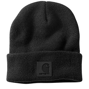 CARHARTT TONAL PATCH BEANIE - BLACK