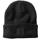 CARHARTT TONAL PATCH BEANIE - BLACK