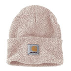 CARHARTT KNIT CUFFED BEANIE - ASH ROSE/MARSHMALLOW MARL
