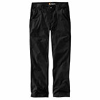RUGGED FLEX RELAXED FIT CANVAS WORK PANT - BLACK