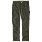 RUGGED FLEX RELAXED FIT DUCK DOUBLE FRONT PANT - MOSS