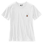 WOMEN'S LOOSE FIT HEAVYWEIGHT SHORT-SLEEVE POCKET T-SHIRT - WHITE