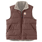 WOMEN'S MONTANA REVERSIBLE RELAXED FIT INSULATED VEST - NUTMEG