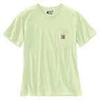 WOMEN'S LOOSE FIT HEAVYWEIGHT SHORT-SLEEVE POCKET T-SHIRT - HINT OF LIME