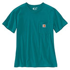 WOMEN'S LOOSE FIT HEAVYWEIGHT SHORT-SLEEVE POCKET T-SHIRT - SHADED SPRUCE