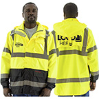 HIGH VISIBILITY WATERPROOF PARKA WITH LINER OPTIONS, ANSI 3, R