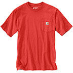 CARHARTT K87 T-SHIRT - FIRE RED HEATHER
