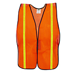 SAFETY VEST, TYPE O, NON-RATED, 1IN REFLECTIVE TAPE