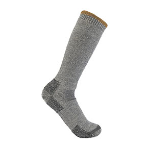 CARHARTT HEAVYWEIGHT WOOL BLEND BOOT SOCK- HEATHER GREY