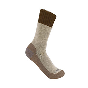 CARHARTT HEAVYWEIGHT WOOL BLEND BOOT SOCK- CARHARTT BROWN