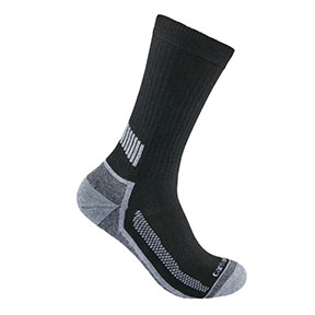 CARHARTT FORCE MIDWEIGHT CREW SOCK 3-PACK- BLACK