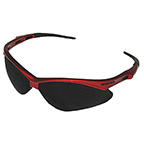 V30 NEMESIS SAFETY GLASSES RED FRAME AND GRAY SCRATCH-RESISTANT LENS