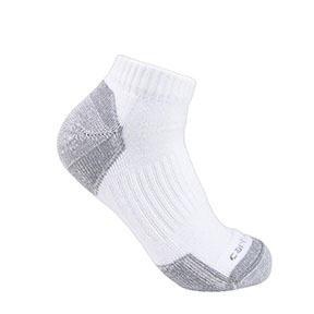 CARHARTT MIDWEIGHT COTTON BLEND LOW CUT SOCK 3-PACK- WHITE