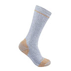 CARHARTT MIDWEIGHT COTTON BLEND STEEL TOE BOOT SOCK 2-PACK- GRAY