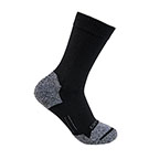 WOMEN'S CARHARTT FORCE LIGHTWEIGHT CREW SOCK 2-PACK- BLACK