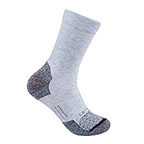 WOMEN'S CARHARTT FORCE LIGHTWEIGHT CREW SOCK 2-PACK- GREY