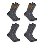 CARHARTT HEAVYWEIGHT CREW SOCK 4-PACK- ASSORTED