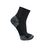 CARHARTT FORCE MIDWEIGHT COTTON BLEND QUARTER SOCK 3-PACK- BLACK