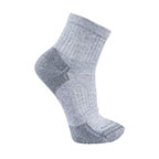 CARHARTT FORCE MIDWEIGHT COTTON BLEND QUARTER SOCK 3-PACK- GREY