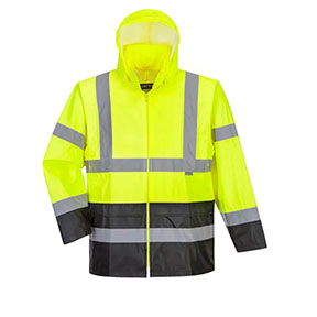 Portwest Hi-Vis Classic Contrast Rain Jacket