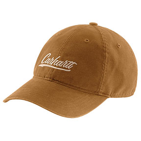 WOMEN'S CANVAS SCRIPT GRAPHIC CAP - CARHARTT BROWN