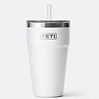 Yeti Rambler Stackable Cup with Straw Lid 26oz White