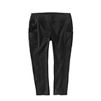 WOMEN'S CARHARTT FORCE FITTED LIGHTWEIGHT ANGLE LENGTH LEGGING - BLACK