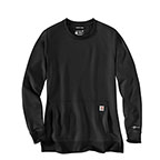 WOMEN'S CARHARTT FORCE RELAXED FIT LIGHTWEIGHT SWEATSHIRT - BLACK