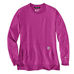 WOMEN'S CARHARTT FORCE RELAXED FIT LIGHTWEIGHT SWEATSHIRT - MAGENTA AGATE