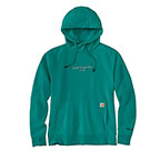WOMEN'S CARHARTT FORCE RELAXED FIT GRAPHIC HOODED SWEATSHIRT- DRAGONFLY