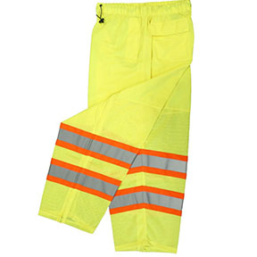 Radians SP61-EPGS Class E Two-Tone Surveyor Safety Pants - Yellow/Lime