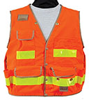 Seco 8068-54-FOR 8068-Series Class 2 Lightweight Safety Utility Vest-Orange