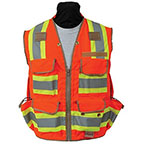 SECO 8265 Class 2 Safety Utility Vest - Flo Orange