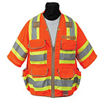 SECO 8365 Series Class 3 Safety Vest - L - Fluorescent Orange